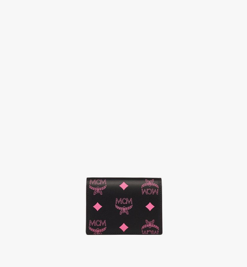 Aren Snap Wallet in Color Splash Logo Leather 1